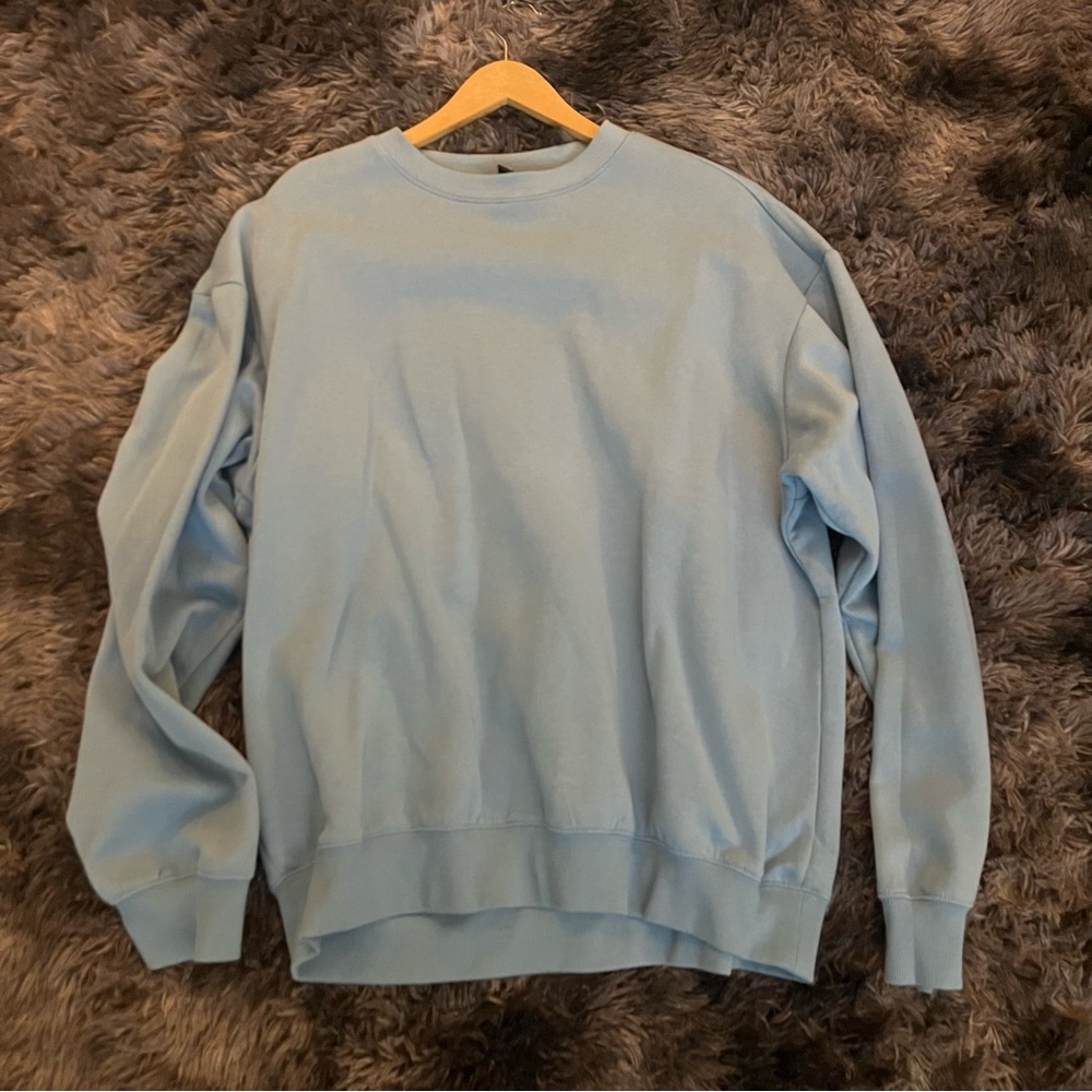 H&M Light Blue Crewneck Sweater